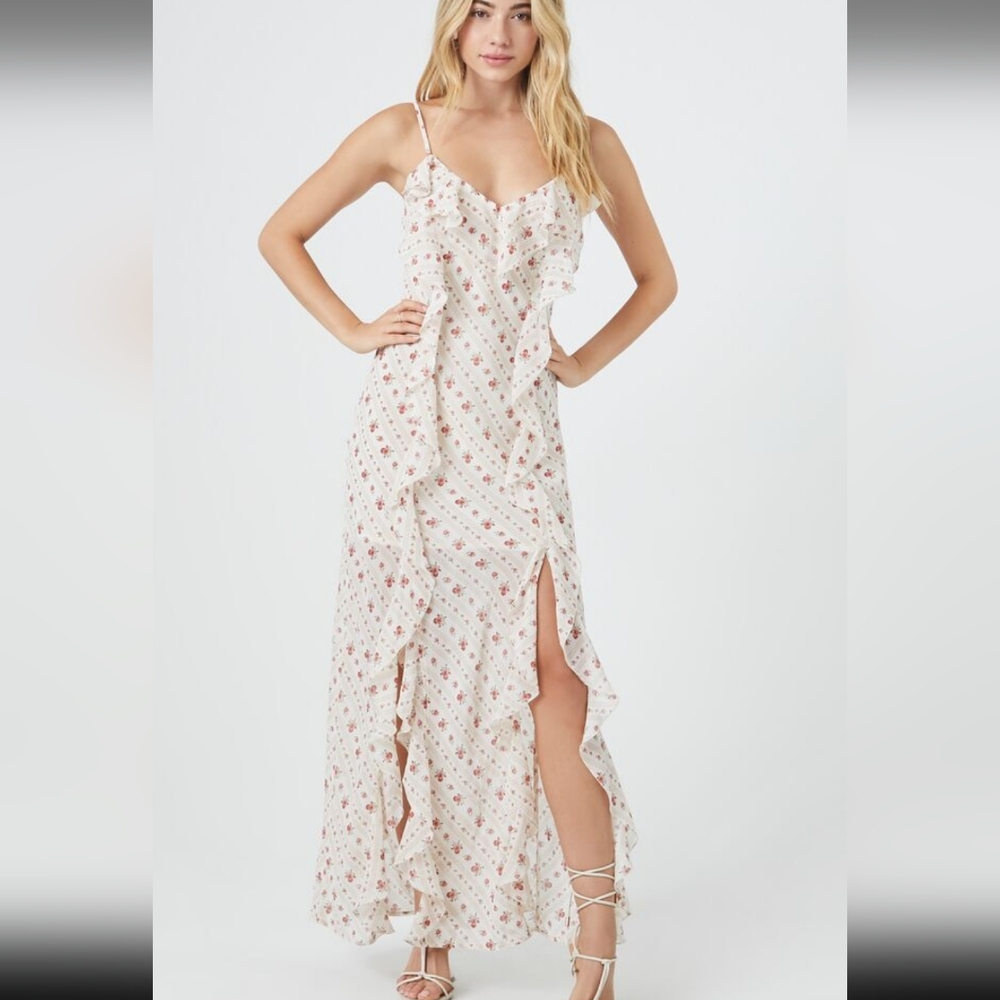 Floral Maxi Dress with Ruffle Detail Forever 21